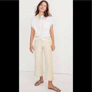 Madewell NWT Emmett Wide-Leg Crop Pants Size 32